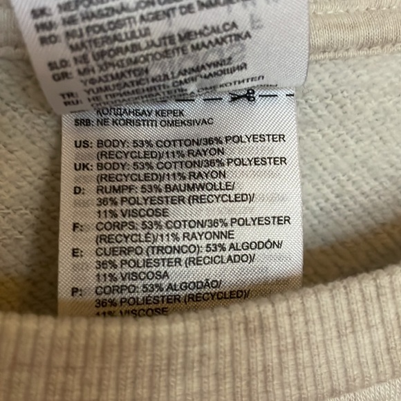 adidas Women's Essentials 3-Stripes Fleece Sweatshirt, size large - Picture 7 of 7